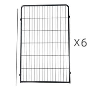 YES4PETS 6 Panel 120 cm Heavy Duty Pet Dog Cat Rabbit Playpen Fence V278-HPL120-6-A