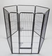 YES4PETS 6 Panel 120 cm Heavy Duty Pet Dog Cat Rabbit Playpen Fence V278-HPL120-6-B-DOOR