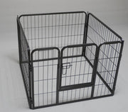YES4PETS 4 Panels 60 cm Heavy Duty Pet Dog Puppy Cat Rabbit Exercise Playpen Fence Extension V278-HPL60-4-B-DOOR