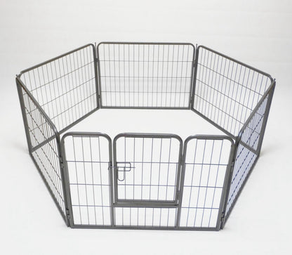 YES4PETS 6 Panel 60 cm Heavy Duty Pet Dog Puppy Cat Rabbit Exercise Playpen Fence V278-HPL60-6-DOOR