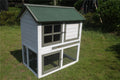 YES4PETS XL Double Storey Rabbit Hutch Guinea Pig Ferret Cage 102x65x98cm V278-HUTCH-055
