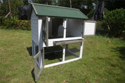 YES4PETS XL Double Storey Rabbit Hutch Guinea Pig Ferret Cage 102x65x98cm V278-HUTCH-055