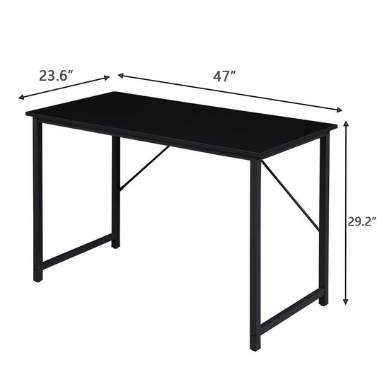 YES4HOMES Computer Desk, Sturdy Home Office Desk for Laptop, Modern Simple Style Writing Table, Multipurpose V278-M7910B-OFFICE-DESK
