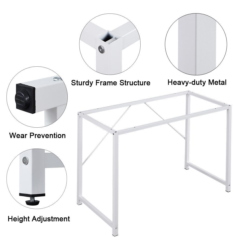 YES4HOMES Computer Desk, Sturdy Home Office Laptop Desk Modern Writing Table, Multipurpose Workstation V278-M7910W-OFFICE-DESK