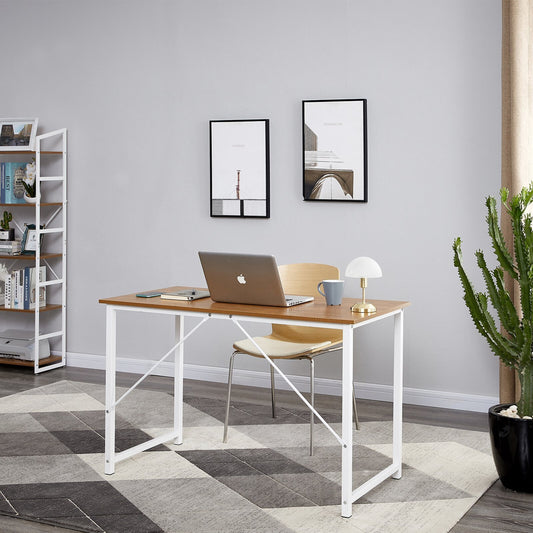 YES4HOMES Computer Desk, Sturdy Home Office Laptop Desk Modern Writing Table, Multipurpose Workstation V278-M7910Y-OFFICE-DESK