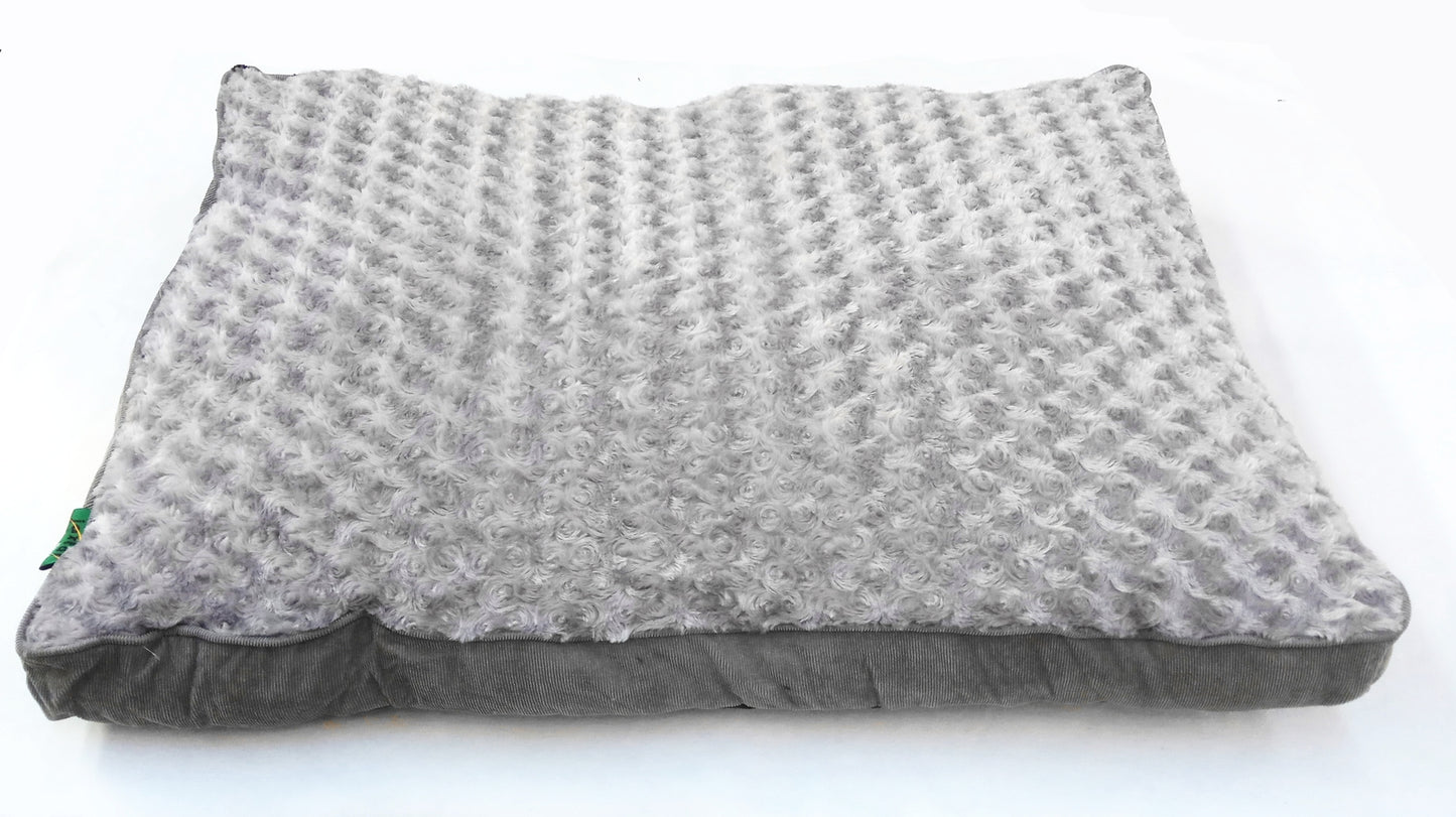 YES4PETS Medium Dog Puppy Pad Bed Kennel Mat Cushion Bed 85 x 60 cm Blue / Grey V278-MRP2-S