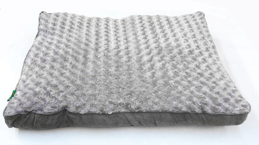 YES4PETS Medium Dog Puppy Pad Bed Kennel Mat Cushion Bed 85 x 60 cm Blue / Grey V278-MRP2-S