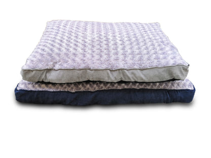 YES4PETS Medium Dog Puppy Pad Bed Kennel Mat Cushion Bed 85 x 60 cm Blue / Grey V278-MRP2-S