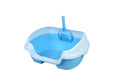 YES4PETS Small Portable Cat Rabbit Toilet Litter Box Tray with Scoop Blue V278-MSP-0001-BLUE