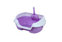 YES4PETS Small Portable Cat Kitten Rabbit Toilet Litter Box Tray with Scoop Purple V278-MSP-0001-PURPLE