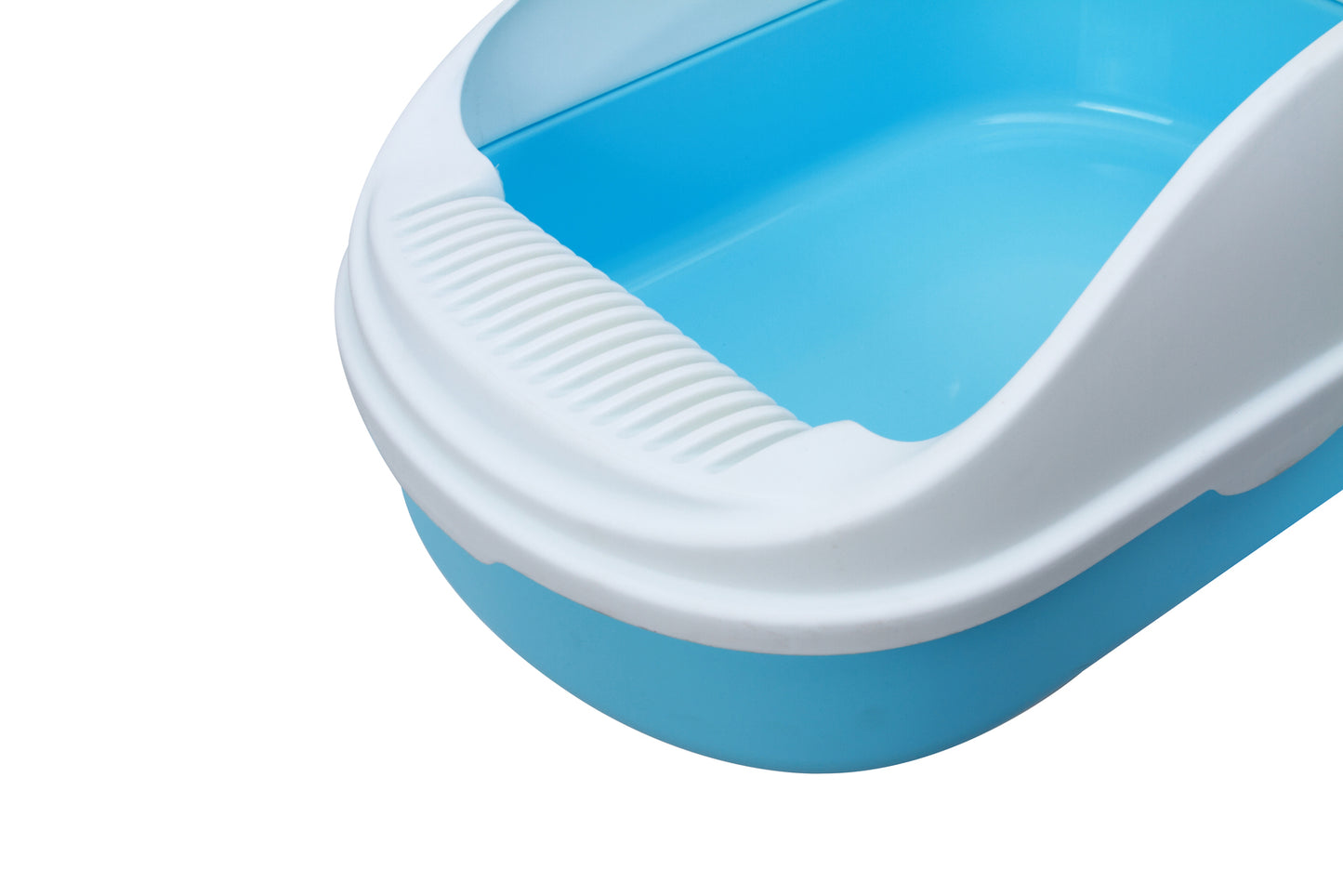 YES4PETS Medium Portable Cat Toilet Litter Box Tray with Scoop Blue V278-MSP-0002-BLUE