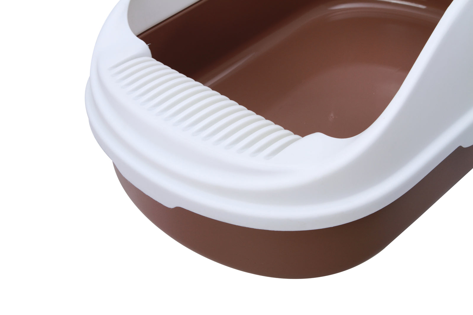 YES4PETS Medium Portable Cat Toilet Litter Box Tray with Scoop Brown V278-MSP-0002-BROWN