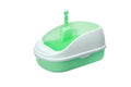 YES4PETS Medium Portable Cat Toilet Litter Box Tray with Scoop Green V278-MSP-0002-GREEN