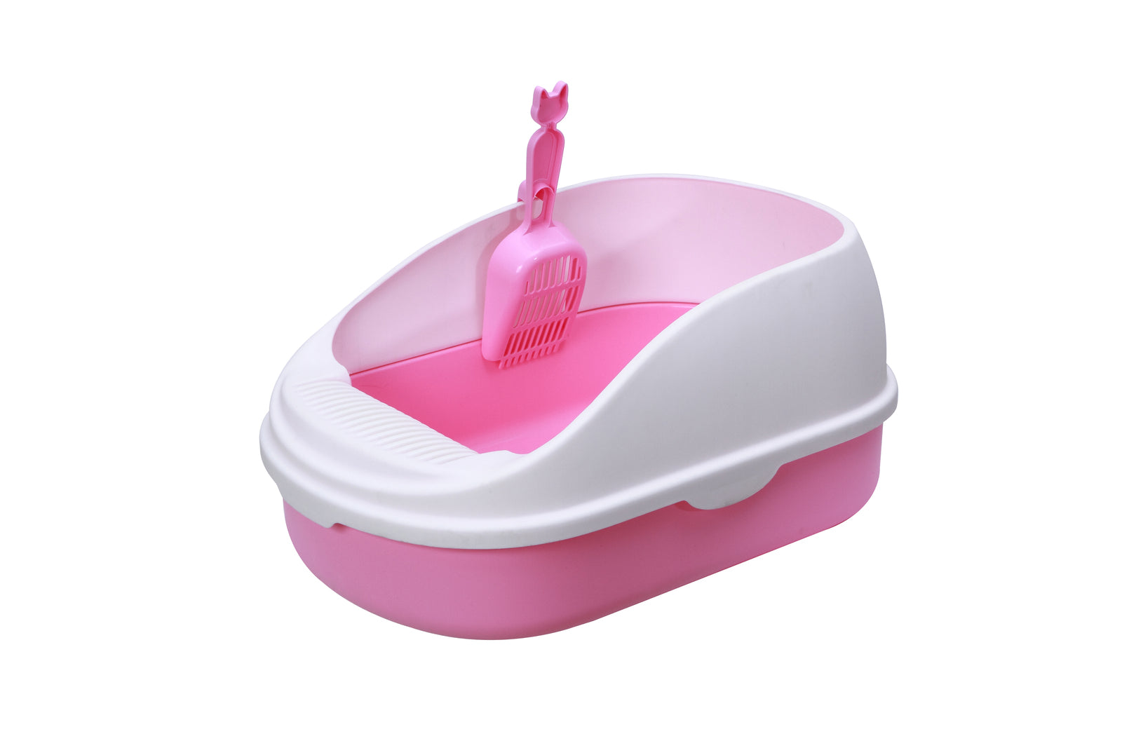 YES4PETS Medium Portable Cat Toilet Litter Box Tray with Scoop Pink V278-MSP-0002-PINK