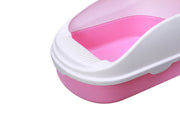 YES4PETS Medium Portable Cat Toilet Litter Box Tray with Scoop Pink V278-MSP-0002-PINK