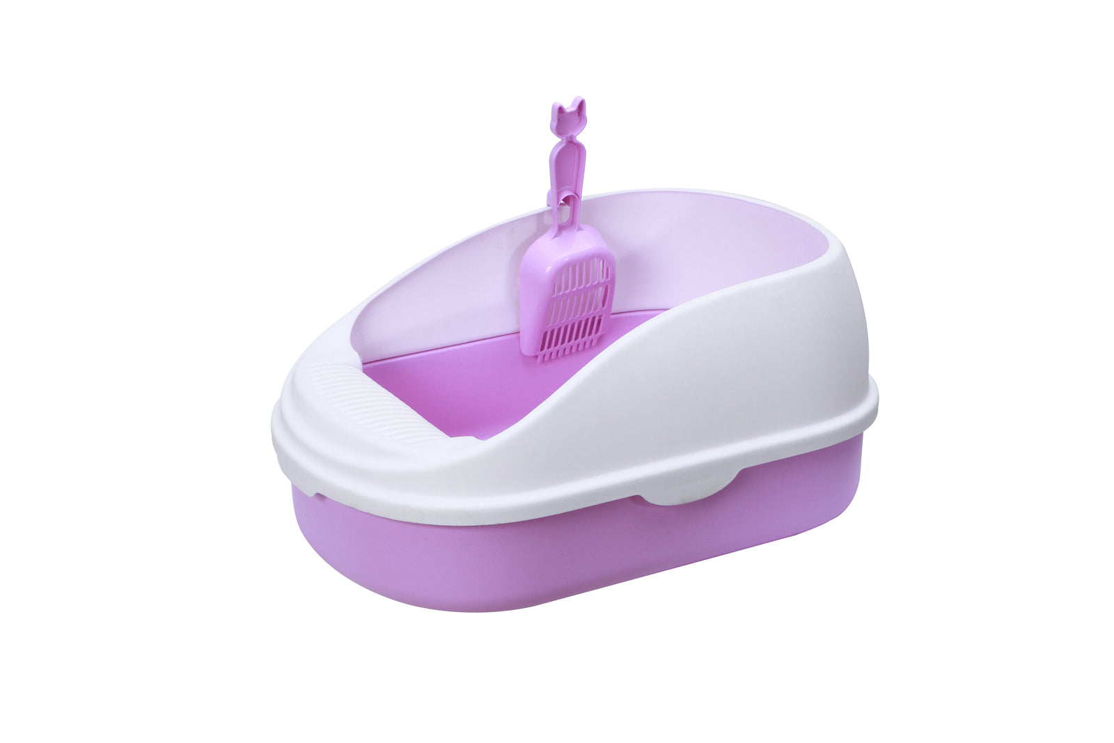 YES4PETS Medium Portable Cat Toilet Litter Box Tray with Scoop Purple V278-MSP-0002-PURPLE