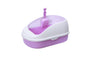 YES4PETS Medium Portable Cat Toilet Litter Box Tray with Scoop Purple V278-MSP-0002-PURPLE