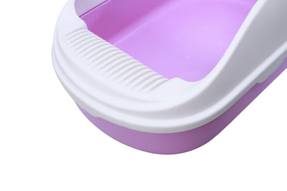 YES4PETS Medium Portable Cat Toilet Litter Box Tray with Scoop Purple V278-MSP-0002-PURPLE