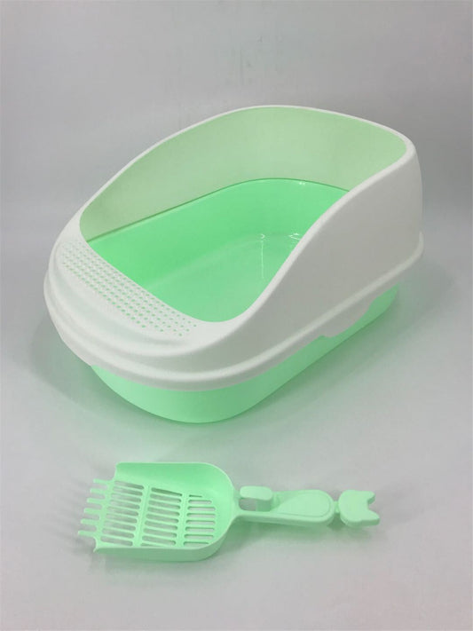 YES4PETS Large Portable Cat Toilet Litter Box Tray House with Scoop Green V278-MSP-0003-GREEN