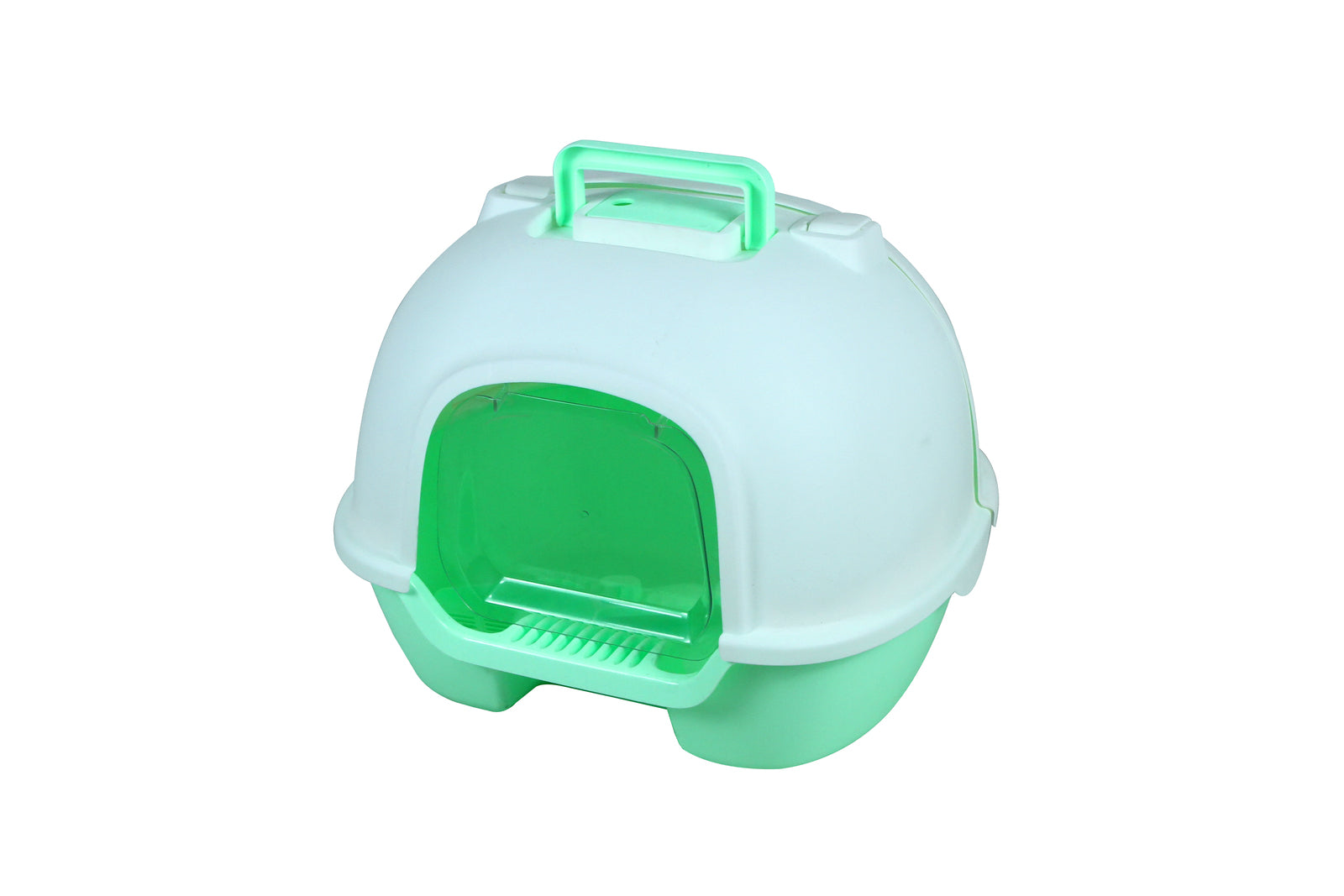 YES4PETS Portable Hooded Cat Kitten Toilet Litter Box Tray House with Handle and Scoop Green V278-MSP-0006-GREEN