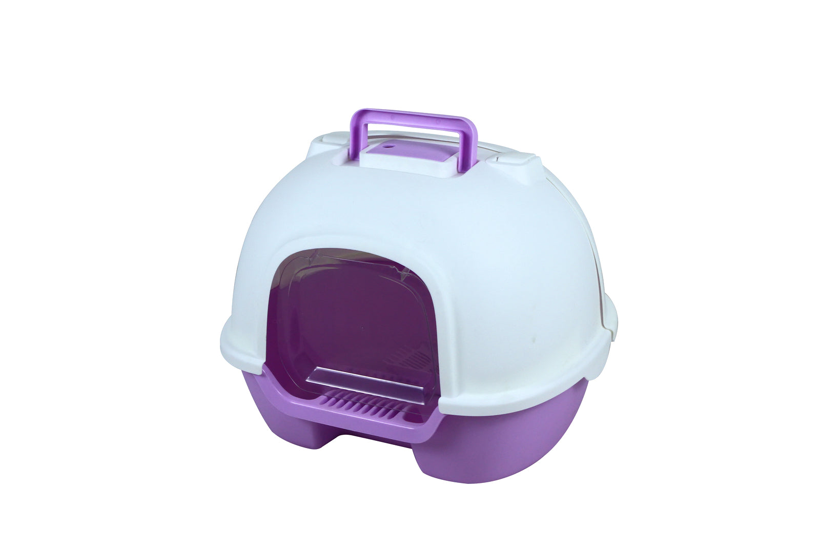YES4PETS Portable Hooded Cat Toilet Litter Box Tray House with Handle, Scoop and Charcoal Filter Purple V278-MSP-0006-PURPLE