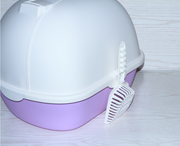 YES4PETS Portable Hooded Cat Toilet Litter Box Tray House with Handle, Scoop and Charcoal Filter Purple V278-MSP-0006-PURPLE