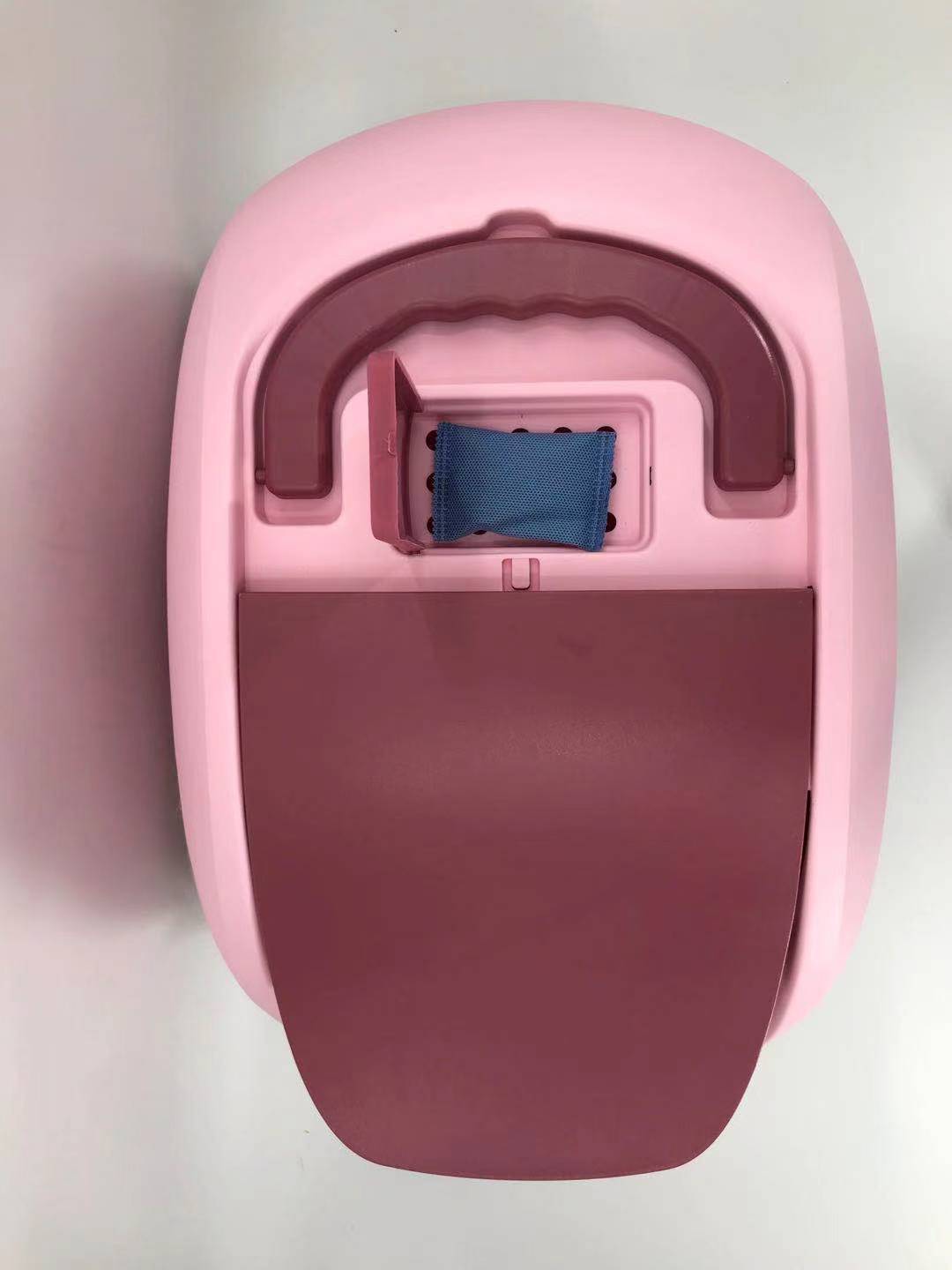 YES4PETS XL Portable Hooded Cat Toilet Litter Box Tray House with Charcoal Filter and Scoop Pink V278-MSP-0008-PINK