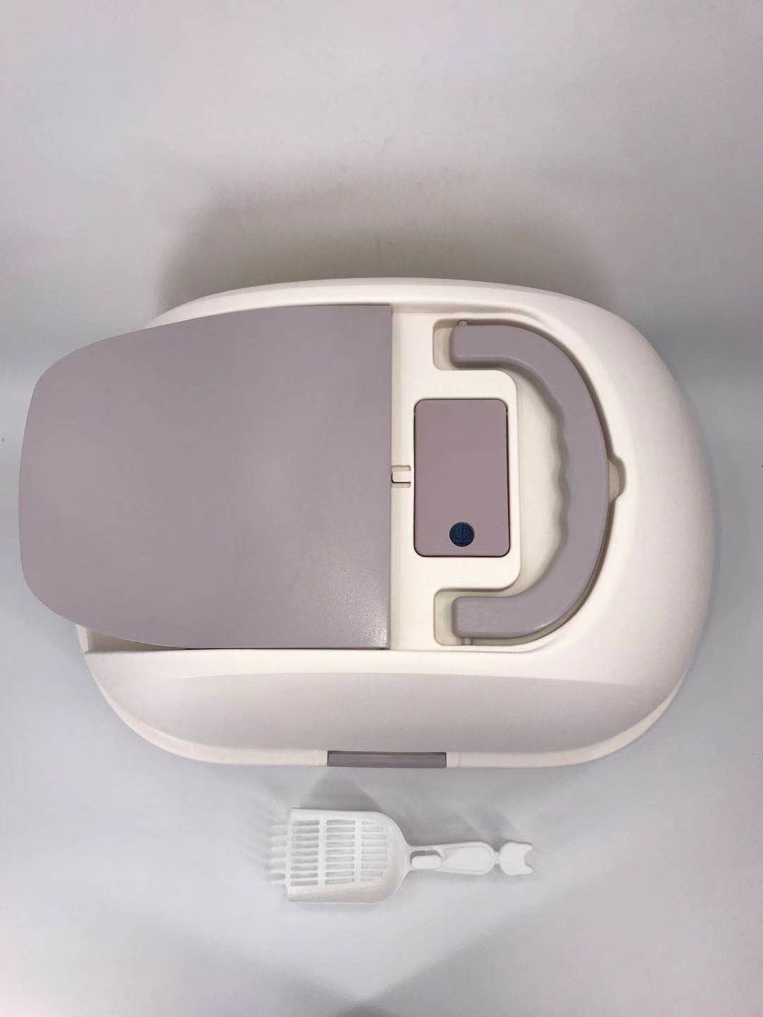 YES4PETS XL Portable Hooded Cat Toilet Litter Box Tray House w Charcoal Filter and Scoop White V278-MSP-0008-WHITE