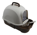 YES4PETS Large Hooded Cat Toilet Litter Box Tray House With Drawer and Scoop Brown V278-MSP-009T-BROWN