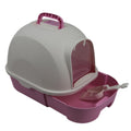 YES4PETS Large Hooded Cat Toilet Litter Box Tray House With Drawer and Scoop Pink V278-MSP-009T-PINK
