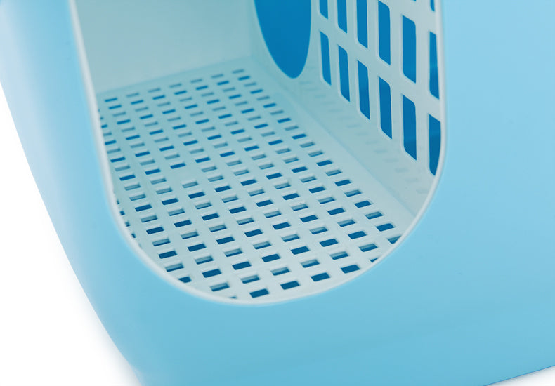 YES4PETS XL Portable Hooded Cat Toilet Litter Box Tray House with Handle and Scoop Blue V278-MSP-102-BLUE