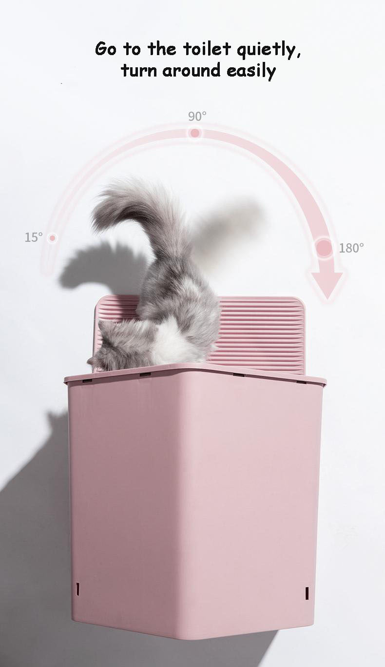 YES4PETS L Portable Hooded Cat Toilet Litter Box Tray House with Drawer and Scoop-Pink V278-MSP-104-PINK