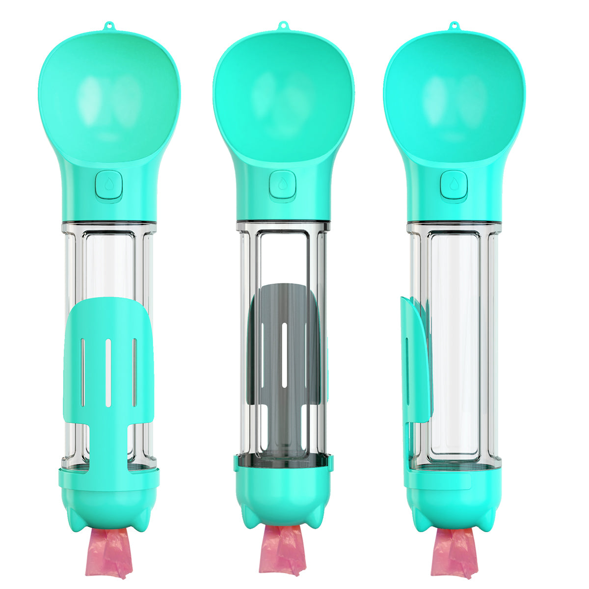 YES4PETS 4 in 1 Portable Pet Dog Puppy Cat Drinking Mug Water Feeder Bottle Valve Travel Bottle Blue V278-MULTI-WATER-BOTTLE-BLUE