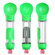 YES4PETS 4 in 1 Portable Pet Dog Puppy Cat Drinking Mug Water Feeder Bottle Valve Travel Bottle Green V278-MULTI-WATER-BOTTLE-GREEN