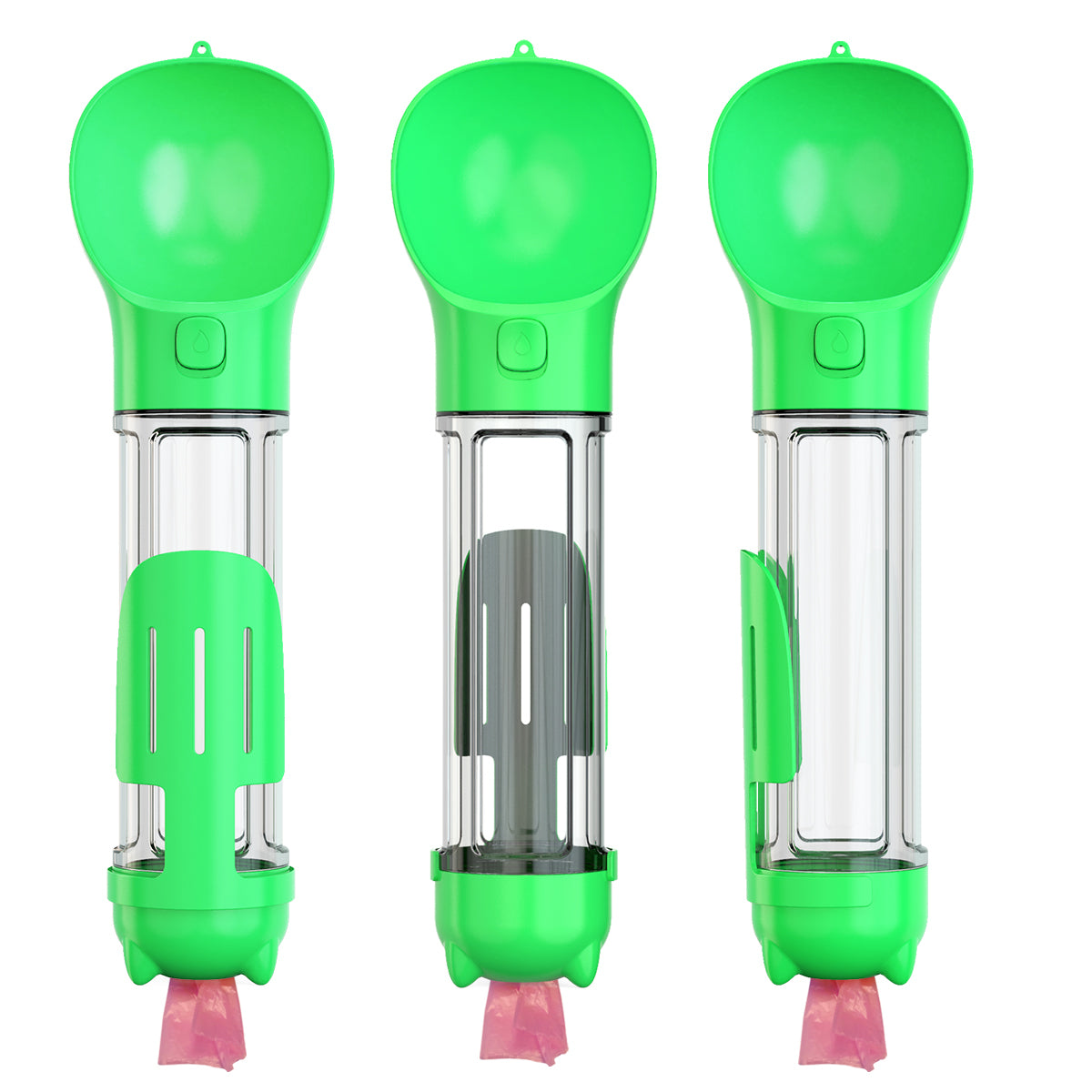 YES4PETS 4 in 1 Portable Pet Dog Puppy Cat Drinking Mug Water Feeder Bottle Valve Travel Bottle Green V278-MULTI-WATER-BOTTLE-GREEN