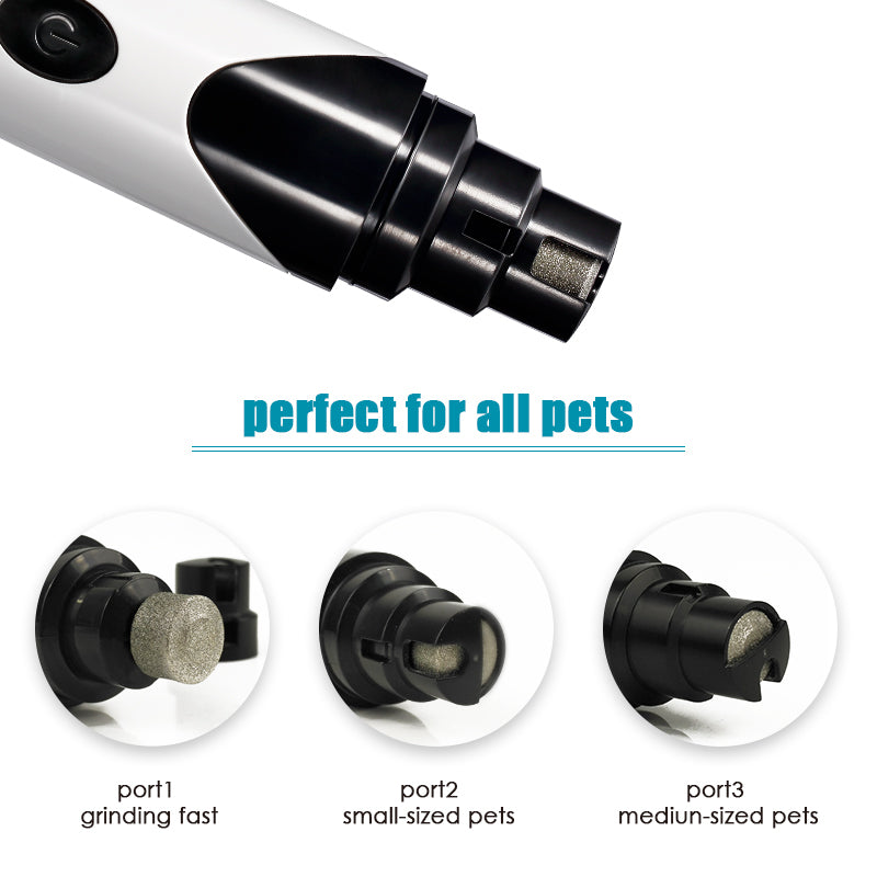 YES4PETS Electric Pet Dog Cat Quiet Nail Grinder Clipper Cutter Trimmer Grooming Care V278-N8