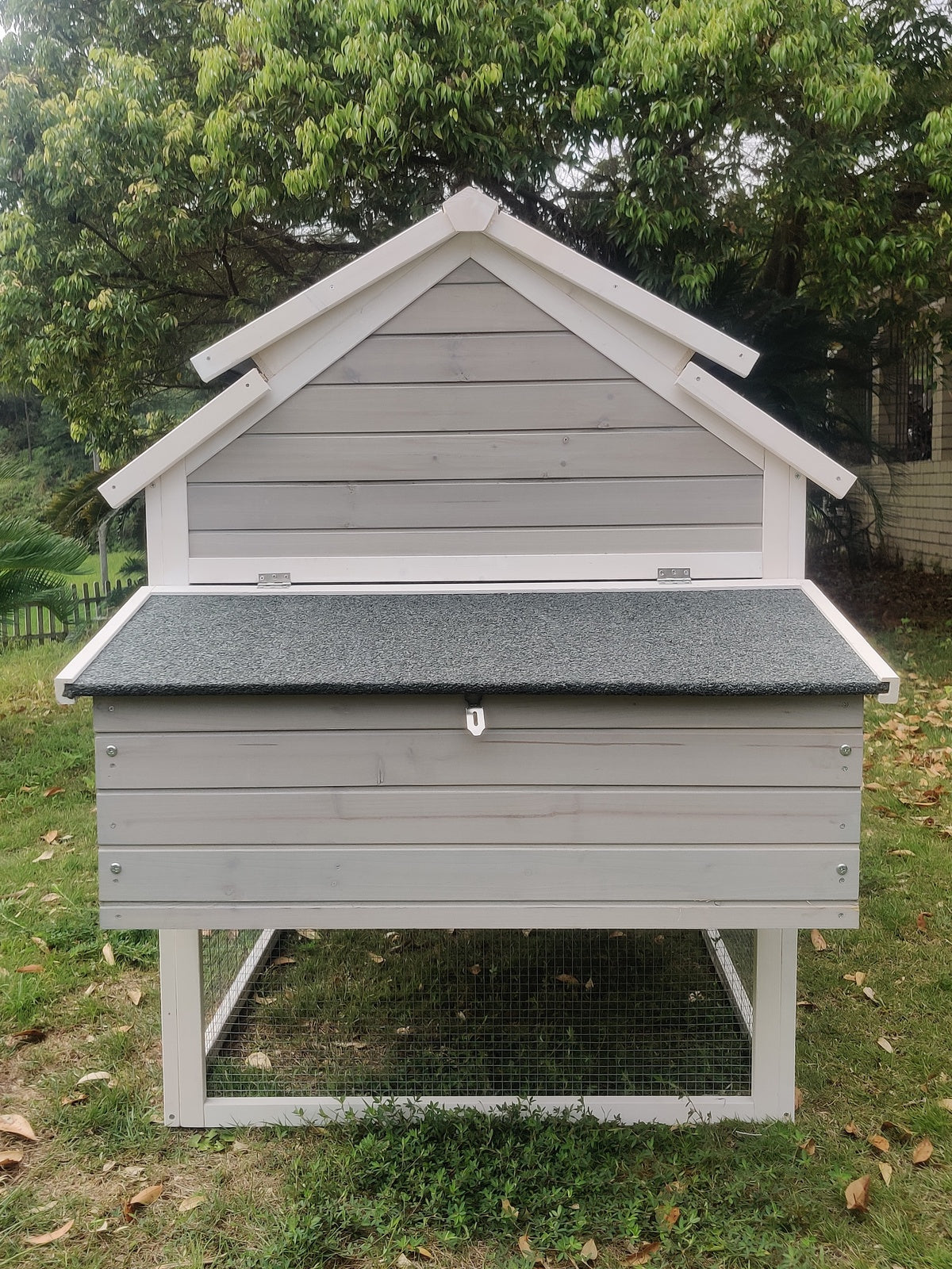 YES4PETS 230 CM XL Chicken Coop Rabbit Hutch Guinea Pig Cage Ferret House V278-NOVA-GR-COOP