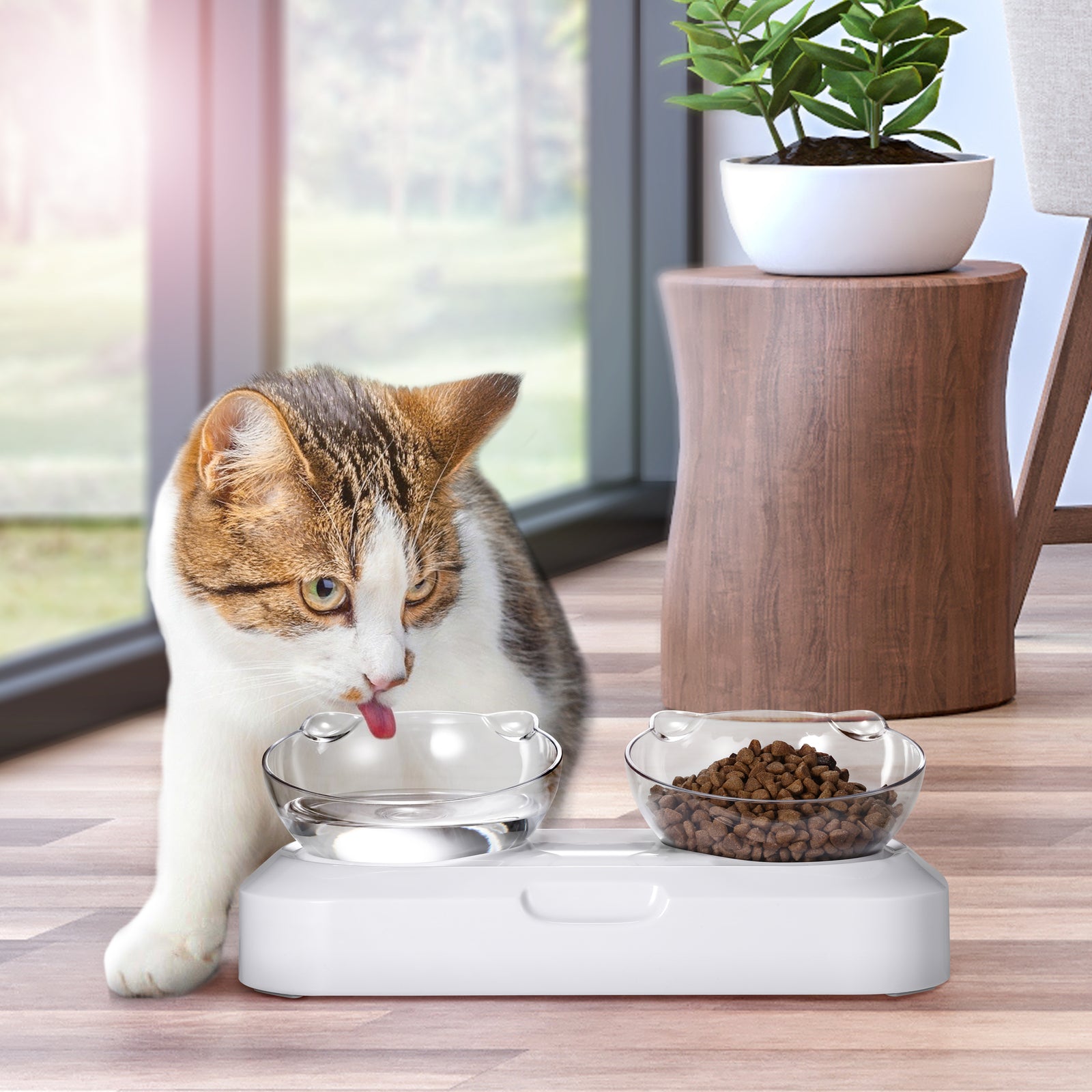YES4PETS Pet Bowl Water Bowls Portable Anti Slip Skid Feeder Dog Rabbit Cat V278-PB-01D-PET-FEEDER
