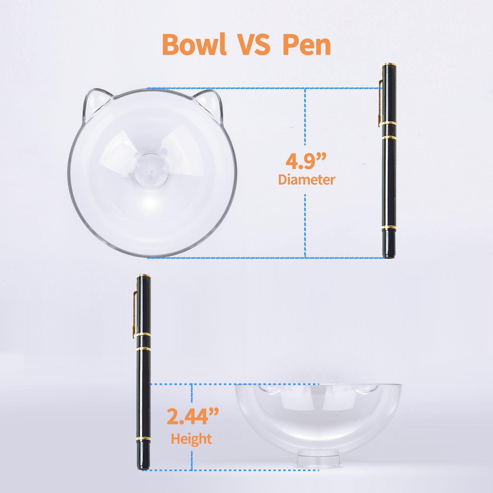 YES4PETS Pet Bowl Water Bowls Portable Anti Slip Skid Feeder Dog Rabbit Cat V278-PB-01D-PET-FEEDER