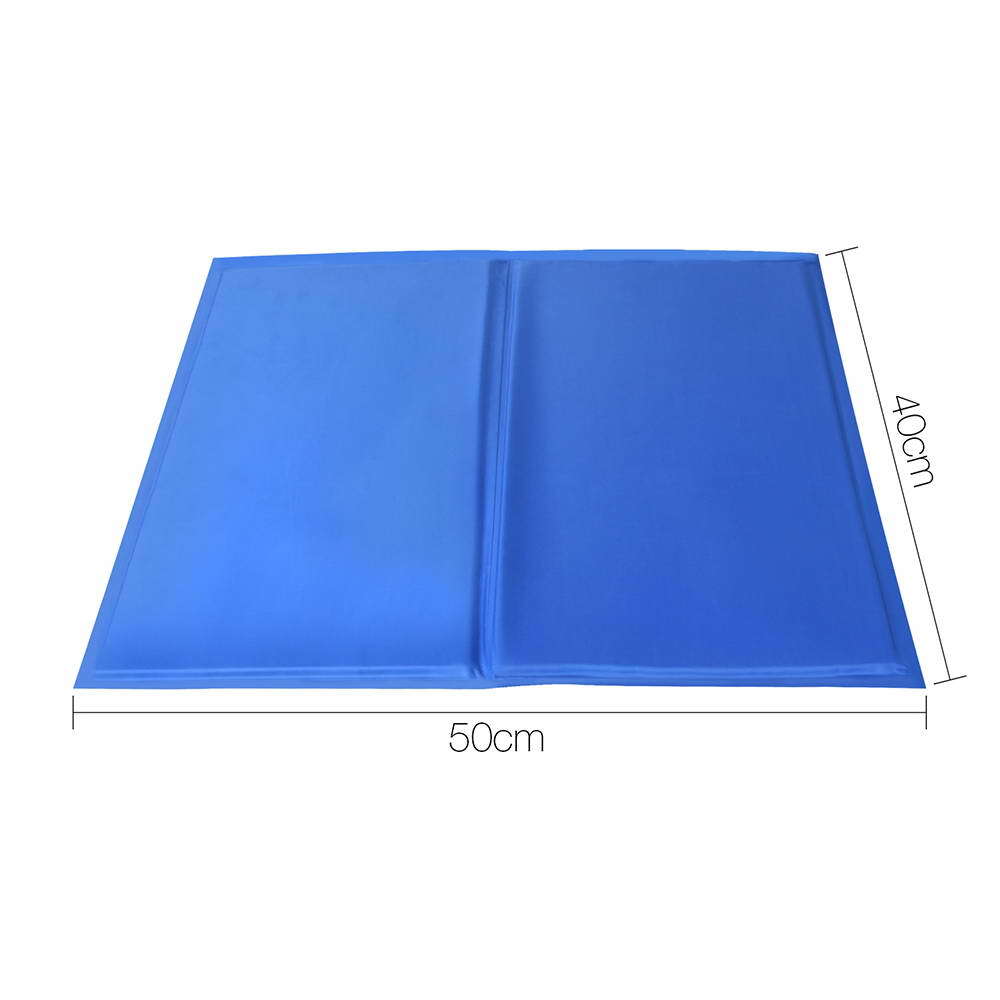 YES4PETS Medium Pet Cool Gel Mat Dog Cat Bed Non-Toxic Cooling Dog Summer Pad 50 x 40 cm V278-PET-BED-COOL-M