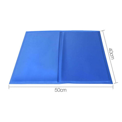 YES4PETS Medium Pet Cool Gel Mat Dog Cat Bed Non-Toxic Cooling Dog Summer Pad 50 x 40 cm V278-PET-BED-COOL-M