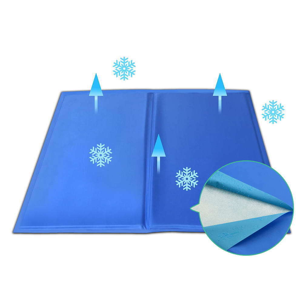YES4PETS Medium Pet Cool Gel Mat Dog Cat Bed Non-Toxic Cooling Dog Summer Pad 50 x 40 cm V278-PET-BED-COOL-M