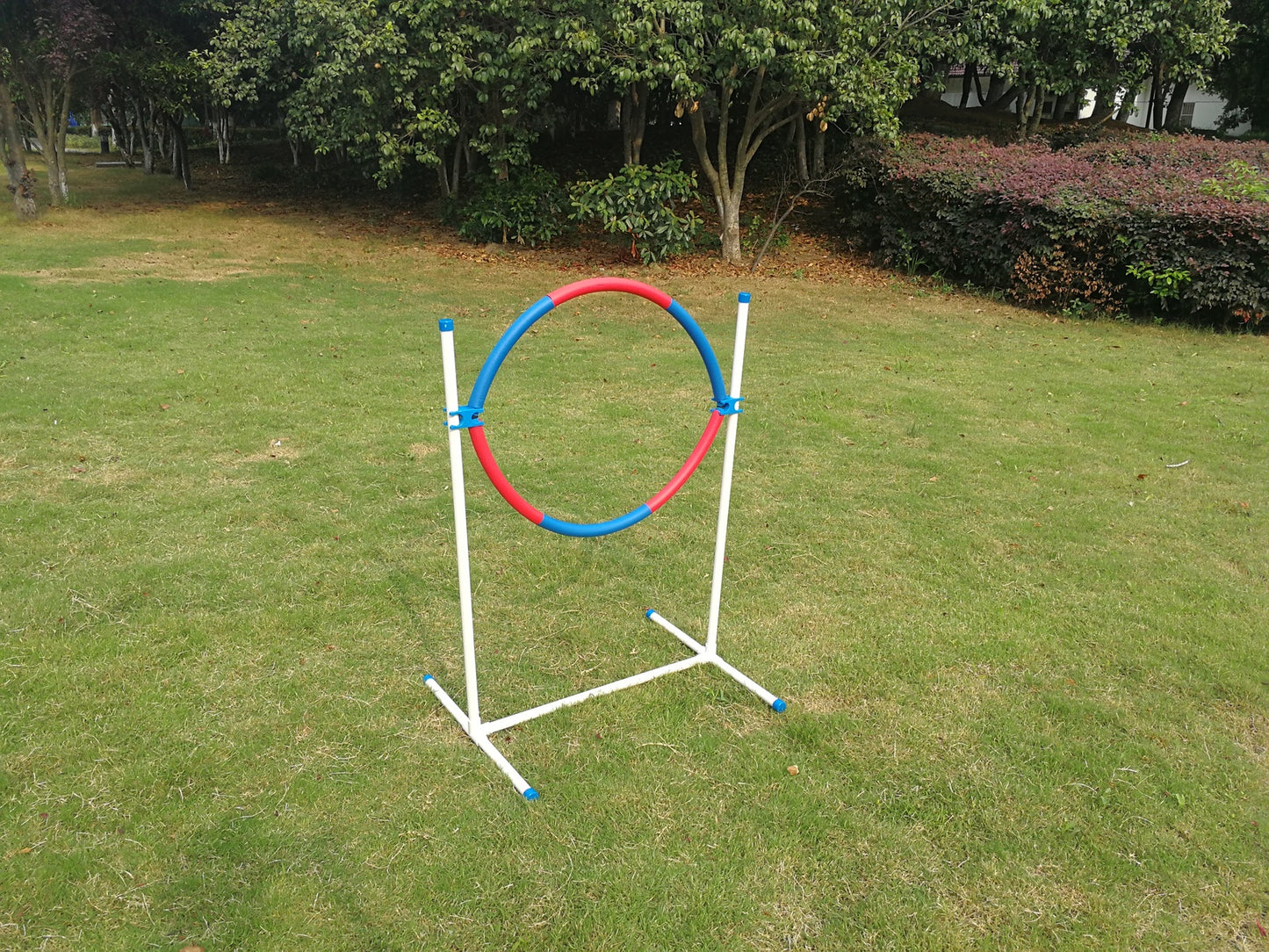YES4PETS Portable Adjustable Dog Puppy Training Practice Jump Tyre Agility Post V278-PET-JUMP-TYRE-NDA1075