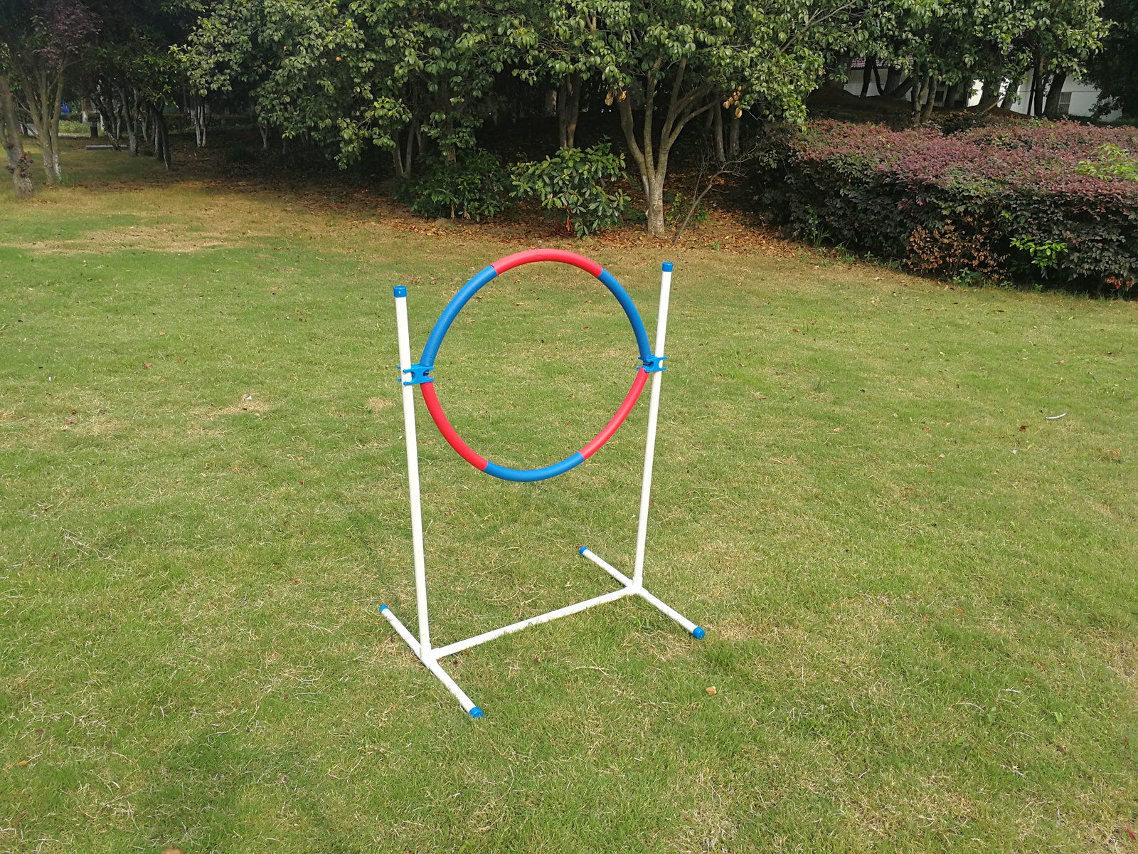 YES4PETS Portable Adjustable Dog Puppy Training Practice Jump Tyre Agility Post V278-PET-JUMP-TYRE-NDA1075