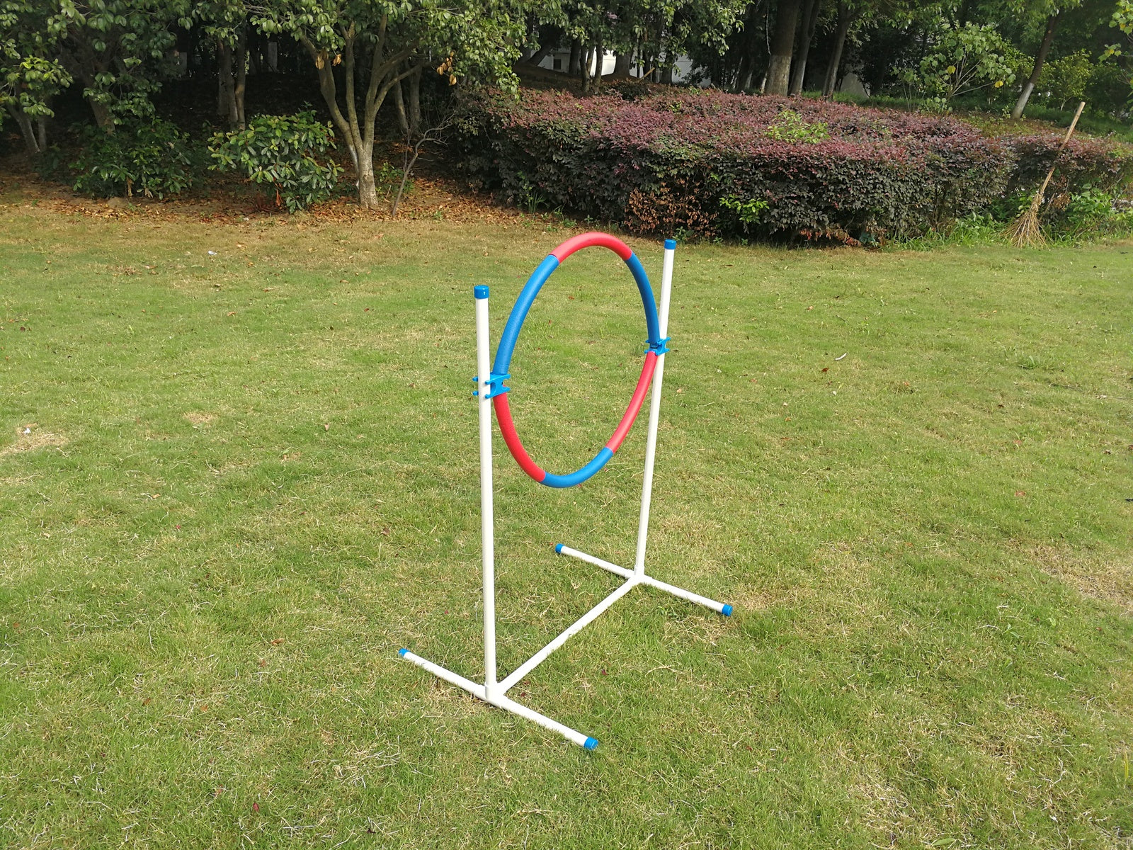 YES4PETS Portable Adjustable Dog Puppy Training Practice Jump Tyre Agility Post V278-PET-JUMP-TYRE-NDA1075