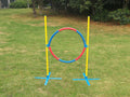 YES4PETS Portable Adjustable Dog Puppy Training Practice Jump Tyre Agility Post V278-PET-JUMP-TYRE-NDA1083