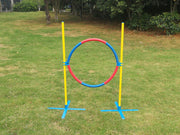 YES4PETS Portable Adjustable Dog Puppy Training Practice Jump Tyre Agility Post V278-PET-JUMP-TYRE-NDA1083