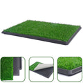 YES4PETS XL Indoor Dog Puppy Toilet Grass Training Mat Loo Pad Potty W 2 Grass V278-PET-POTTY-HH196-W-2GRASS