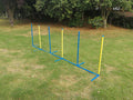 YES4PETS Portable Dog Puppy Training Practice Weave Poles Agility Post Set V278-PET-WEAVE-POLES-NDA1071-A