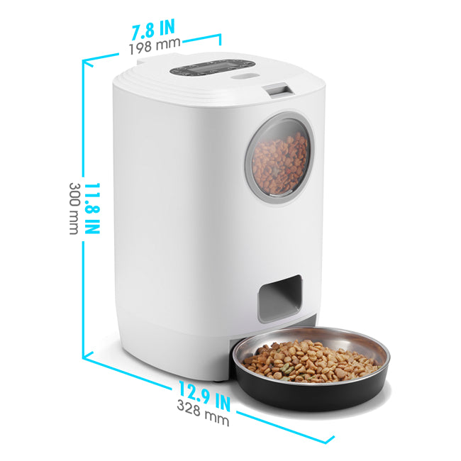 YES4PETS 4.5L Visible Automatic Digital Pet Dog Cat Feeder Food Bowl Dispenser V278-PF-122-FEEDER